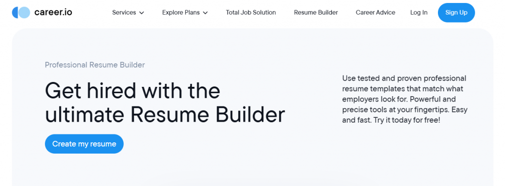 career io - Best AI Resume Builder